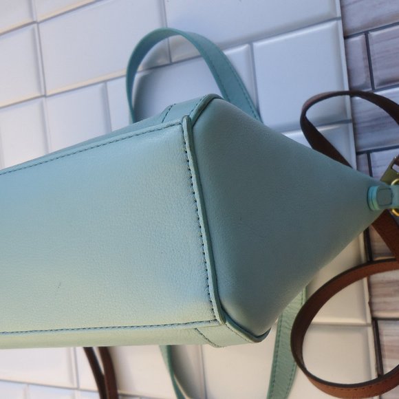 FOSSIL leather crossbody tote bag. - Picture 6 of 16